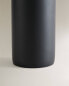 Black resin bathroom soap dispenser