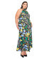 ფოტო #2 პროდუქტის Plus Size Olivia Halter Neck Maxi Dress