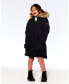 ფოტო #2 პროდუქტის Girl Puffy Long Coat Black - Toddler|Child