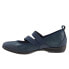 Trotters Josie T1761-420 Womens Blue Extra Wide Mary Jane Flats Shoes