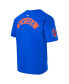 ფოტო #3 პროდუქტის Men's Royal New York Knicks Made To Play Drop Shoulder T-Shirt