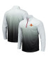 ფოტო #1 პროდუქტის Men's Gray Iowa State Cyclones Magic Team Logo Quarter-Zip Jacket