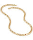 ფოტო #3 პროდუქტის Men's Square Link 22" Chain Necklace in 18k Gold-Plated Sterling Silver