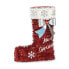 Фото #1 товара Рождественский Носок Мишура 18 x 23 x 8 cm Красный Белый Пластик полипропилен