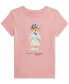 ფოტო #1 პროდუქტის Toddler & Little Girls Polo Bear Cotton Jersey Tee