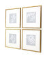 Leaf Study Framed Art, Set of 4