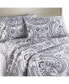 Фото #2 товара Classic Paisley Ultra-Soft 4-Piece Sheet Set