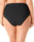 Фото #2 товара Anne Cole 300298 Plus Size High-Waist Shirred Bikini Bottoms Black Size 18W