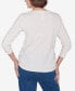 Фото #2 товара Scottsdale Women's Falling Floral Embroidered Henley Top