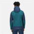 Фото #4 товара Мужская спортивная куртка Regatta Hewitts VII Синий Зеленый Капюшон