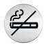 Фото #1 товара Durable Picto "No Smoking" - 8.3 cm - Round - Silver - Stainless steel