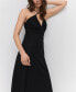 ფოტო #3 პროდუქტის Women's Ruched Midi Dress