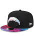 Фото #3 товара Бейсболка с наплечными ремнями New Era Los Angeles Chargers черного цвета NFL Crucial Catch 9FIFTY Snapback Hat 2023