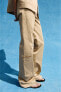 Straight-leg trousers with low pockets