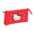 Фото #1 товара Тройной пенал Hello Kitty Spring Красный (22 x 12 x 3 cm)