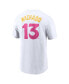 Men's Manny Machado White San Diego Padres City Connect Fuse Name Number T-Shirt Белый, XL - фото #2