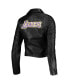 Women's Black Los Angeles Lakers Moto Full-Zip Jacket