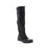 Фото #2 товара A.S.98 Tye 516338-201 Womens Black Leather Zipper Knee High Boots 6