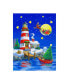 Фото #1 товара Geraldine Aikman 'Striped Lighthouse' Canvas Art - 14" x 19"