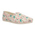 Фото #2 товара TOMS Belmont Graphic Slip On Womens Green, Off White, Pink Flats Casual 1001945