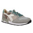 Фото #2 товара Diadora Trident 90 Suede Sw Lace Up Mens Grey Sneakers Casual Shoes 176585-7504