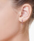 EFFY® Multi-Sapphire In & Out Medium Hoop Earrings (8-1/5 ct. t.w.) in 14k Gold, 1.19"