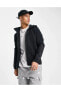 Sportswear Tech Fleece ''Overlay Detail'' Full-Zip Hoodie Siyah Erkek Sweatshirt