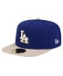 Фото #2 товара Men's Royal Los Angeles Dodgers Canvas A-Frame 59FIFTY Fitted Hat