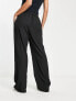 Фото #3 товара Pieces high waisted straight leg trousers in black