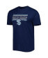 ფოტო #3 პროდუქტის Men's Navy, Gray Seattle Kraken Badge T-shirt and Pants Sleep Set