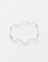 ASOS DESIGN sterling silver ring with wave design