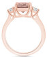 ფოტო #3 პროდუქტის Morganite and Diamond Ring (2-1/2 ct.t.w and 1/3 ct.t.w) 14K Rose Gold