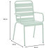 Фото #4 товара Садовые стулья- Stahl - Set von 4 Gartensempfern - Celadon Green