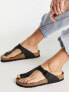 Birkenstock Gizeh birko-flor toepost sandals in black