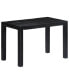 Фото #1 товара Dining Table Black 46.5"x23.6"x29.9" Solid Mango Wood