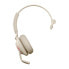 Фото #2 товара Jabra Evolve2 65 - MS Mono - Headset - Head-band - Office/Call center - Beige - Monaural - Bluetooth pairing - Play/Pause - Track < - Track > - Volume + - Volume -