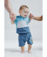 Фото #3 товара Baby Boys Cookie Monster Pullover Hoodie and French Terry Shorts Newborn to