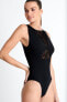 Фото #2 товара Shan 268957 Elegant high-neck One-Piece Swimsuit Caviar Size 10