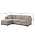 Elliot II 107" Fabric 2-Pc. Chaise Sleeper Sectional Sofa, Created for Macy's