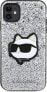 Karl Lagerfeld Etui Karl Lagerfeld KLHCN61G2CPS Apple iPhone 11/XR srebrny/silver hardcase Glitter Choupette Patch