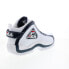 Фото #8 товара Fila Grant Hill 2 1BM00866-125 Mens White Leather Athletic Basketball Shoes 8.5