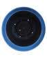 Glazed Brushed Happy Large Plastic Planter Dark Blue 15 Inch