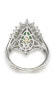 Фото #3 товара Suzy Levian Sterling Silver Cubic Zirconia Pear Cut Cluster Halo Ring