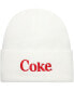 ფოტო #1 პროდუქტის Men's White Coca-Cola Cuffed Knit Hat