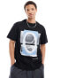 Фото #1 товара Calvin Klein Jeans meta photoprint t-shirt in black