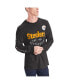 Фото #5 товара Men's Black Pittsburgh Steelers Peter Long Sleeve T-shirt