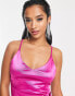 Фото #4 товара Noisy May Petite satin mini slip dress in pink