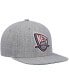 ფოტო #4 პროდუქტის Men's Heathered Gray New Jersey Nets Hardwood Classics Team 2.0 Snapback Hat