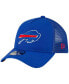 Фото #2 товара Men's Royal Buffalo Bills A-Frame Trucker 9FORTY Adjustable Hat