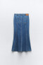 Z1975 mid-rise denim midi skirt